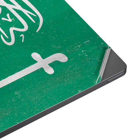 Saudi Arabia Flag Distressed Surface Laptop 7 15in Skin